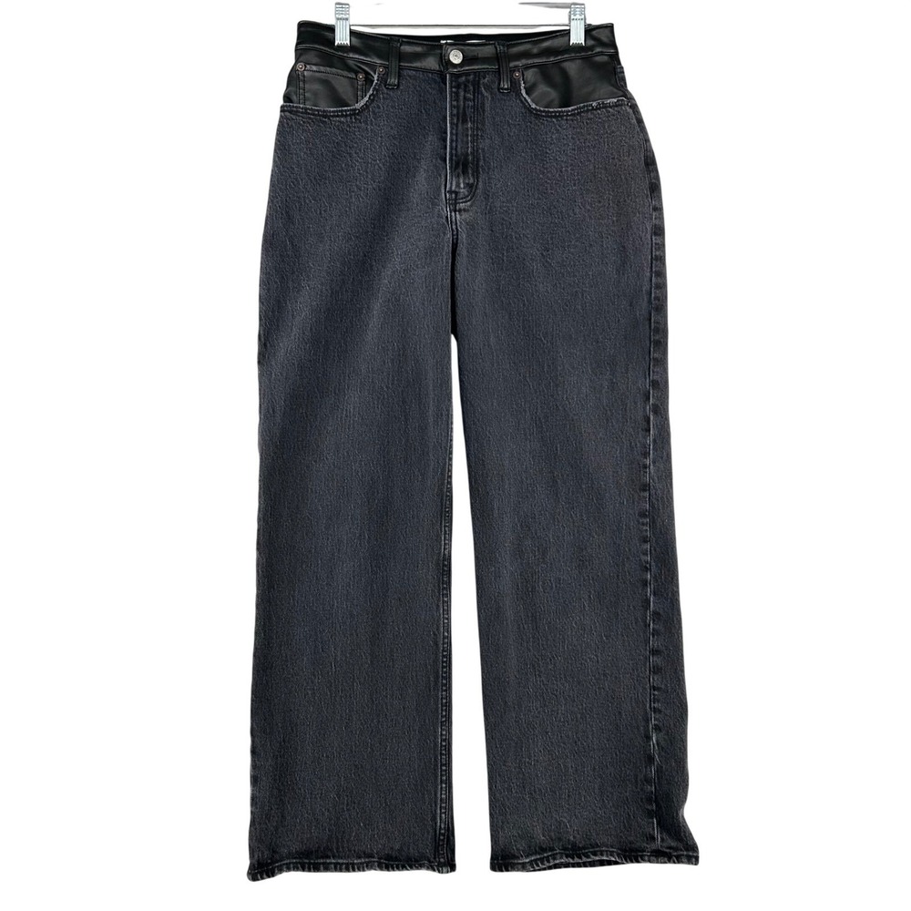 Abercrombie Fitch Curve‎ Love 90's Relaxed High Rise Black Womens 30/10s 31x27.5